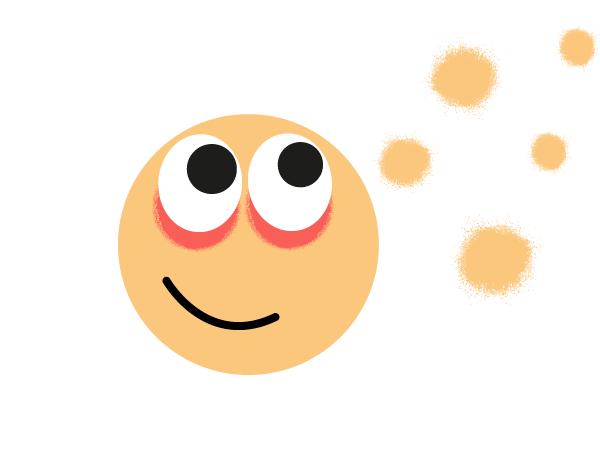 pollenkollen dekorativ maskot